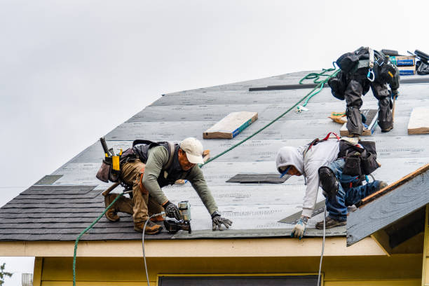 Professional Gutter Installation technician working in Tillery, NC